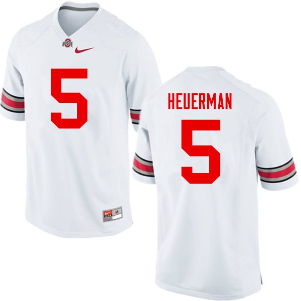 Ohio State Buckeyes #5 Jeff Heuerman Men High School Jersey White OSU78682